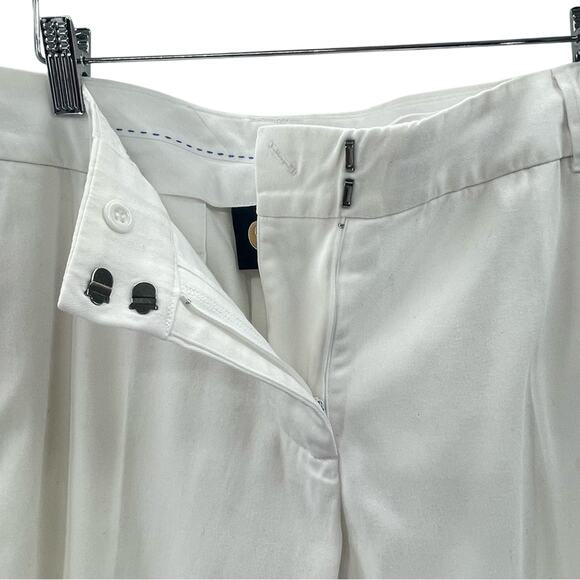 Christine Alexander Cotton Signature White Silver Embellishment Crop Pants 12 - Picture 5 of 11